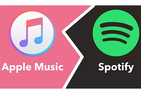 Apple Music and Spotify Logo