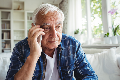 Man talking on phone